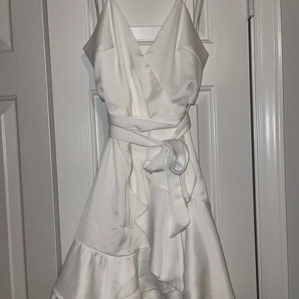 White Ruffle Dress - Picture 7 of 9